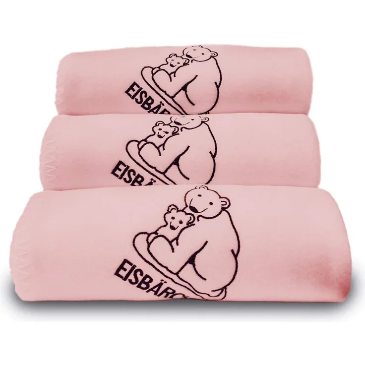 Heitmann Fleecedecke Eisbärchen rose