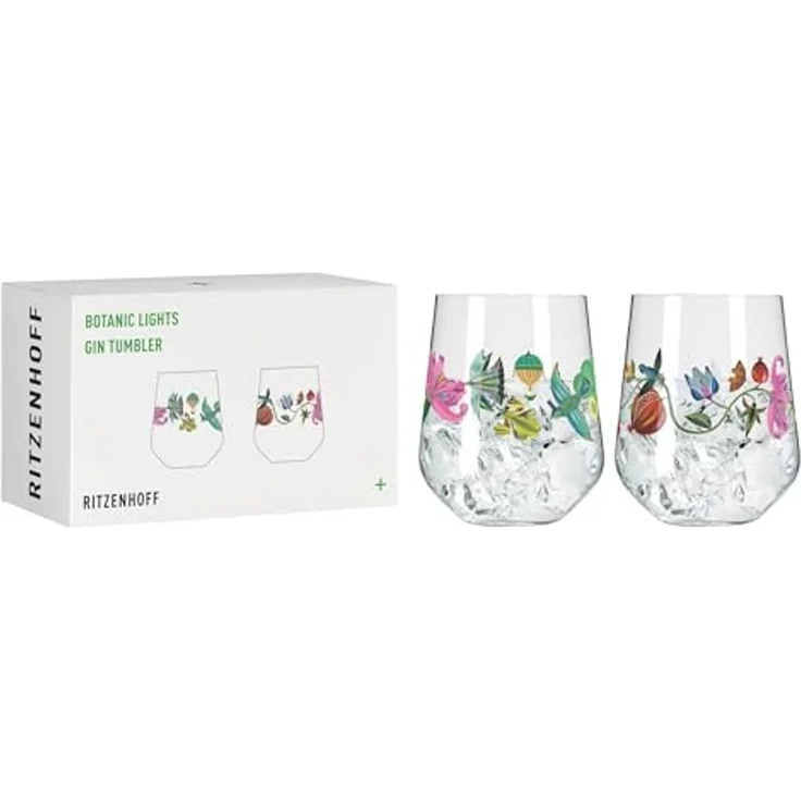 Ritzenhoff 3891002 BOTANIC LIGHTS Ginglas-Set #9, #10 Olaf Hajek 2024 / Gin Tumbler – Bild 1