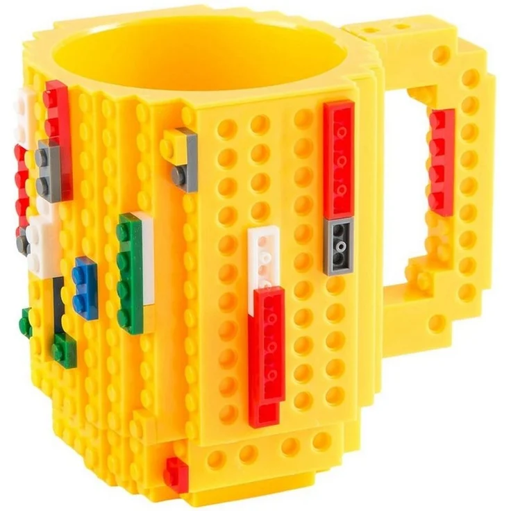 Goods+Gadgets Tasse GOODS+GADGETS LEGOTasse Baustein - kaffee&kinder becher, 350ml, Polycarbonat, Kaffeetasse Kaffee-Becher 350ml – Bild 1