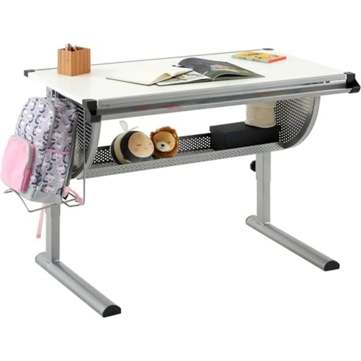 IDIMEX Kinderschreibtisch MADS, Kinderschreibtisch Schreibtisch für Kinder Schüler Jugend höhenverstel – Bild 3