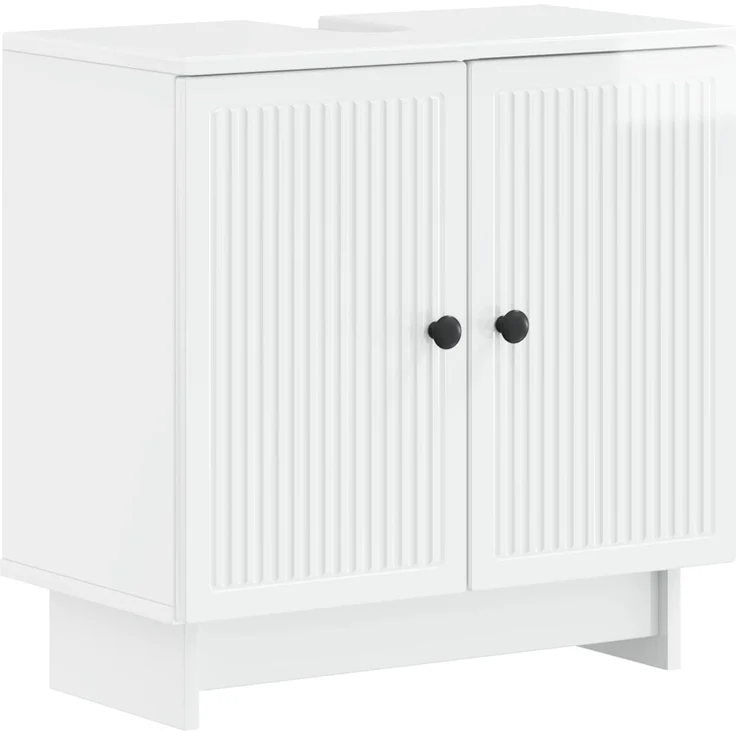 vidaXL 3-teiliges Badezimmer-Schranksystem EDE 3 stk. Hochglanz Weiß 3417985 – Bild 4