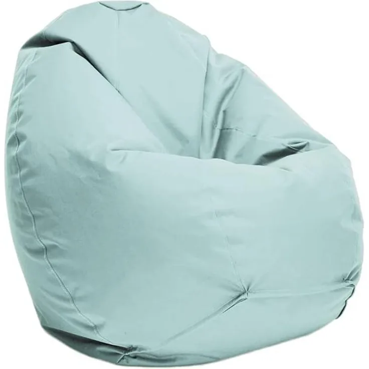 Bruni Kinder-Sitzsack Classico S in Eisgrau – Sitzsack mit Innensack für Kinder, Abnehmbarer Bezug, lebensmittelechte EPS-Perlen als Bean-Bag-Füllung, aus Deutschland