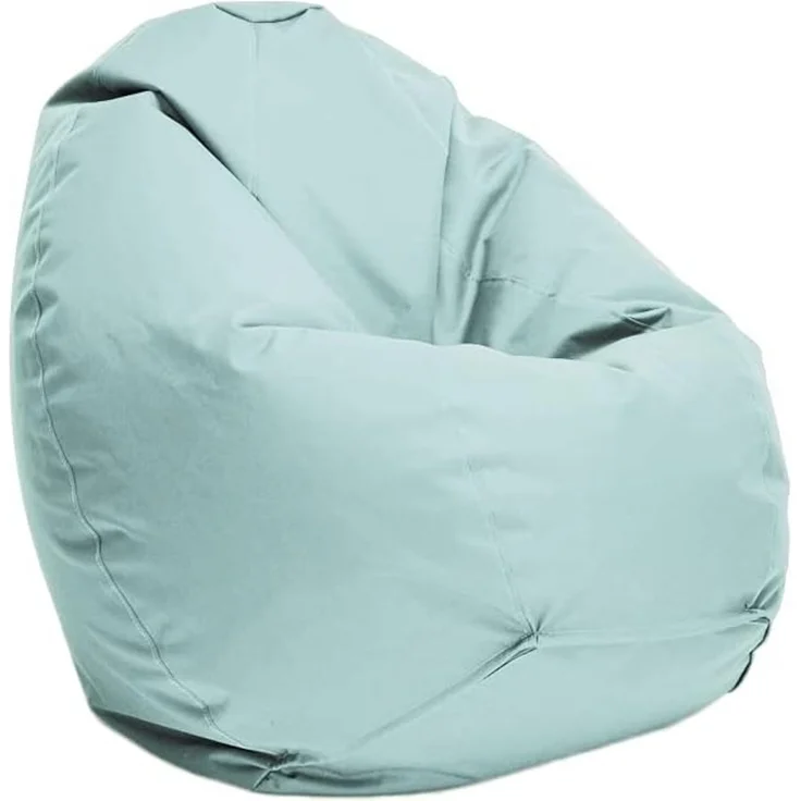 Bruni Kinder-Sitzsack Classico S in Eisgrau – Sitzsack mit Innensack für Kinder, Abnehmbarer Bezug, lebensmittelechte EPS-Perlen als Bean-Bag-Füllung, aus Deutschland