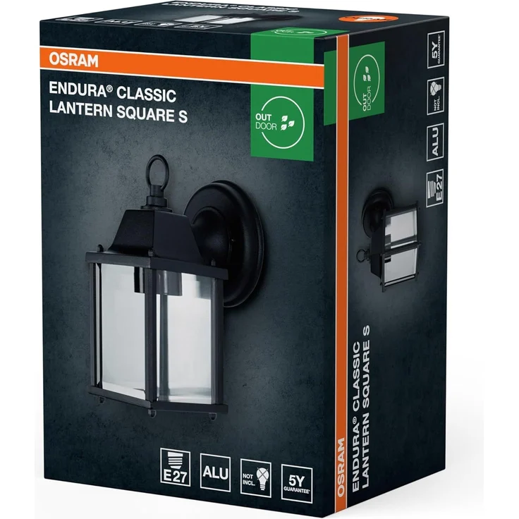 OSRAM LED-Außenwandleuchte, Endura Classic Lantern Cylinder, IP43, schwarz – Bild 2