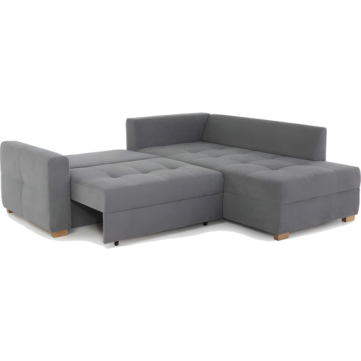 Ecksofa Herford / Heidelberg, Stoff, Grau, 228 x 94 x 199 cm – Bild 2