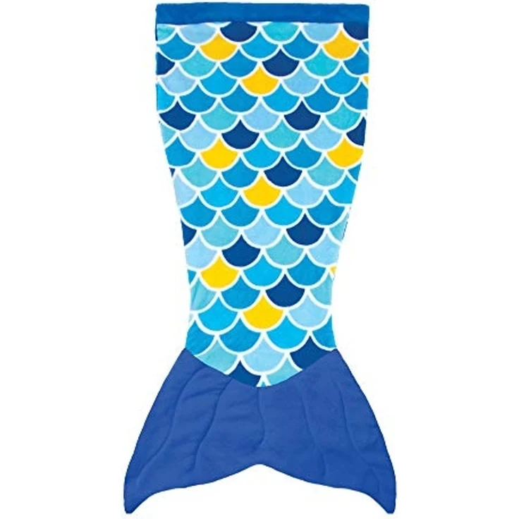 Kinderdecke Cuddle Tails Meerjungfrauendecke WAVE BLUE, Fin Fun, für Kinder – Bild 3