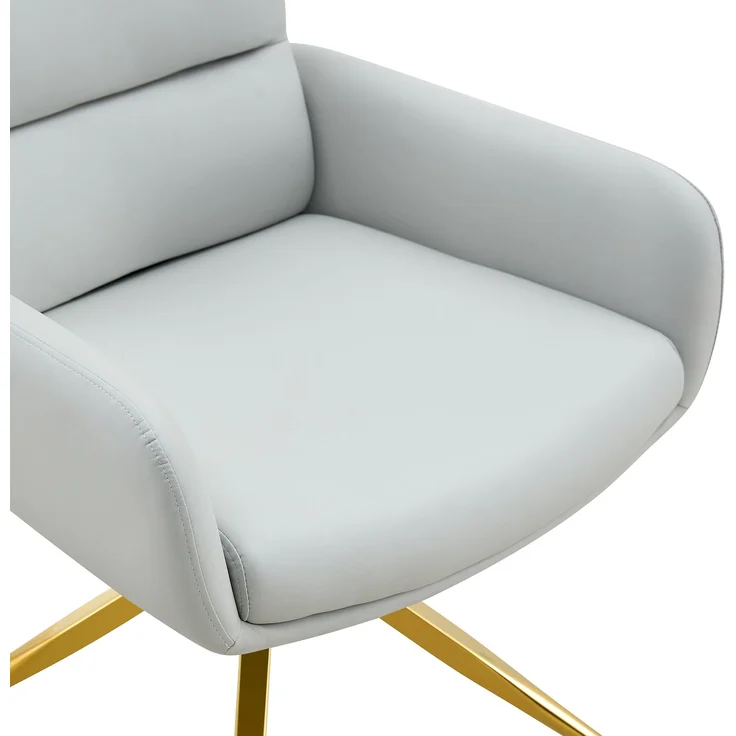 Esstischgruppe H 76 x T 85 x B 85 cm aus Glas und Metall mit 2 drehbaren Stühlen in Hellgrau – Bild 10
