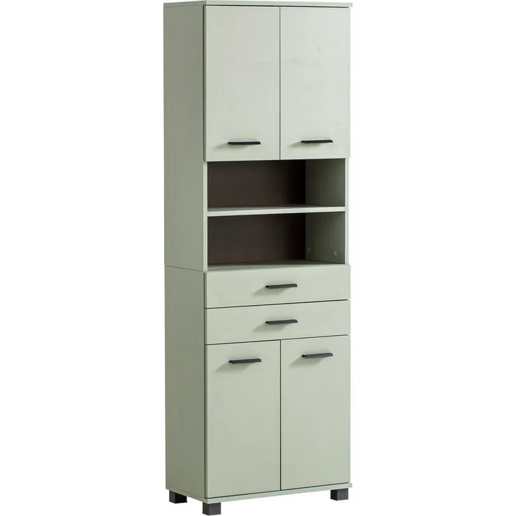 Schildmeyer Hochschrank Palermo, Holzwerkstoff, Pistazie, 59,8 x 23,6 x 180,9 cm (B/T/H)