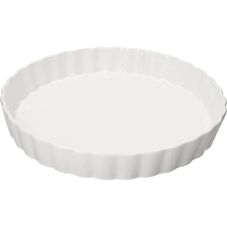 MamboCat Quicheform Quicheform Veggi weiß Ø28cm 1L Backform Kuchen Tarte Pie Porzellan – Bild 4