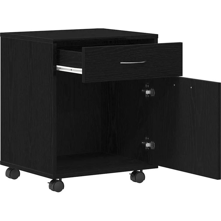vidaXL Rollschrank Schwarze Eiche 45 x 38 x 54 cm Holzwerkstoff 862670 – Bild 4