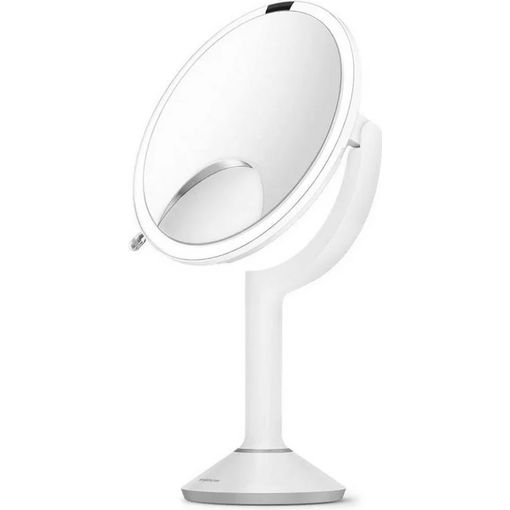 simplehuman LED-Lichtspiegel Sensorspiegel trio Weiß 20 cm – Bild 2