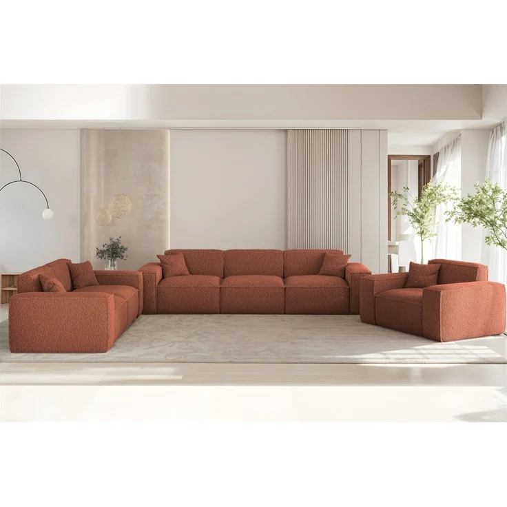 Sessel Designersessel CELES PREMIUM in Stoff Sven Rostbraun – Bild 2