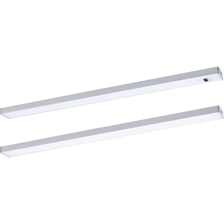 LED Unterschrankleuchte Inline Starterset 3000K dimmbar 2x4W 350x26mm 2x350lm 230/24V Chrom matt – Bild 12