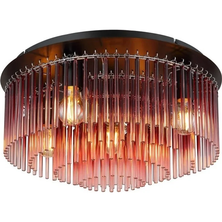 GLOBO LIGHTING Deckenleuchte GORLEY, ohne Leuchtmittel, Deckenleuchte/Glasstäbe/Wohnzimmer/Esszimmer – Bild 4