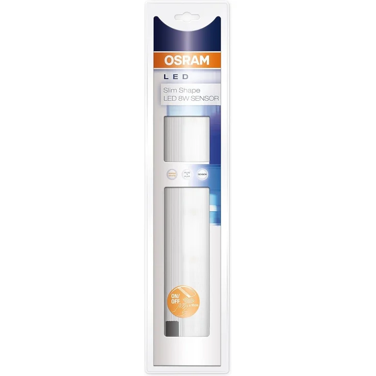 Osram LED-Unterbauleuchte, SlimShape, silber, Bewegungssensor, Direktanschluss mit 3m Netzkabel, 8 Watt, warmweisss-3000K – Bild 4