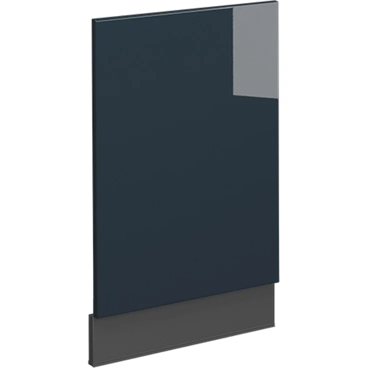 Frontblende Fame-Line Dunkelblau Hochglanz 45 cm ohne Arbeitsplatte Vicco – Bild 1
