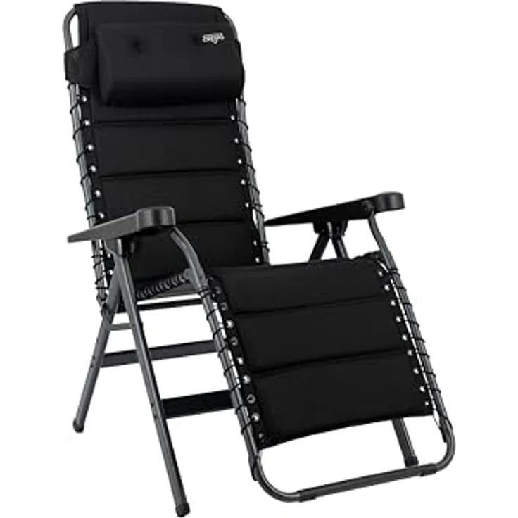 Crespo - Relaxliege - AP/232 - Air-Deluxe - Schwarz - Modell 2025