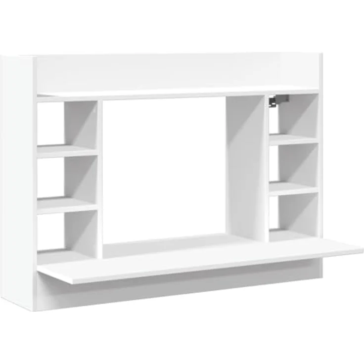 vidaXL Wand-Schreibtisch Weiß 105x48x75 cm Holzwerkstoff 847968 – Bild 2