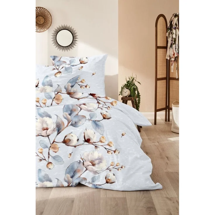 Primera Bettwäsche Winterrose, Biber, 2 teilig, 100 % Baumwolle Standard 100 nach Öko-Tex – Bild 3