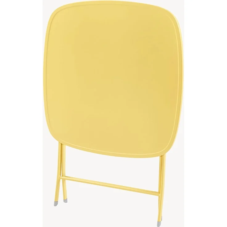 Klapptisch Sande Stahl 71x70x70 cm Gelb [en. casa] – Bild 8