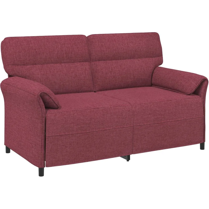 vidaXL Sofa Set 2 stk. Weinrot Stoff 3424860 – Bild 4