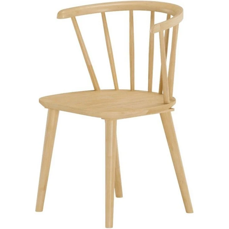 Venture Home Esszimmerstuhl Bobby, 2er-Set Esszimmerstühle aus Gummibaumholz, modern (2 St), Holzstuhl, Massivholz, abgerundete Form, einladend, skandinavisch – Bild 3