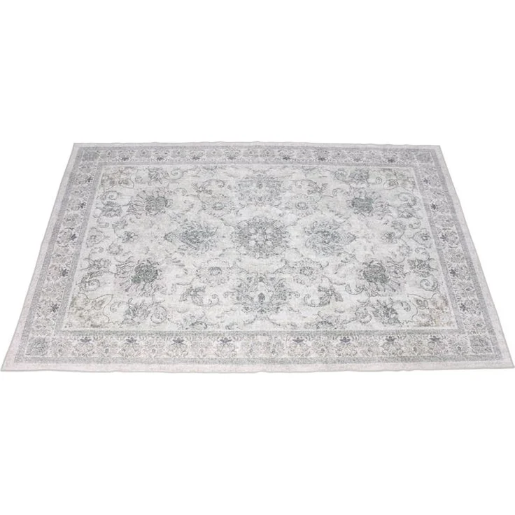 Teppich "Soft" 120 x 180 cm, beige / grau, rutschfest, Wohnzimmerteppich – Bild 1
