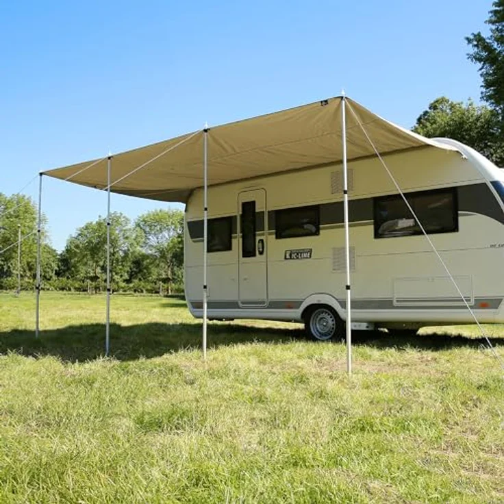 yourGEAR Sonnensegel your GEAR Caravan Tarp TC 500 x 240 - Wohnwagen Baumwoll-Sonnensegel – Bild 2