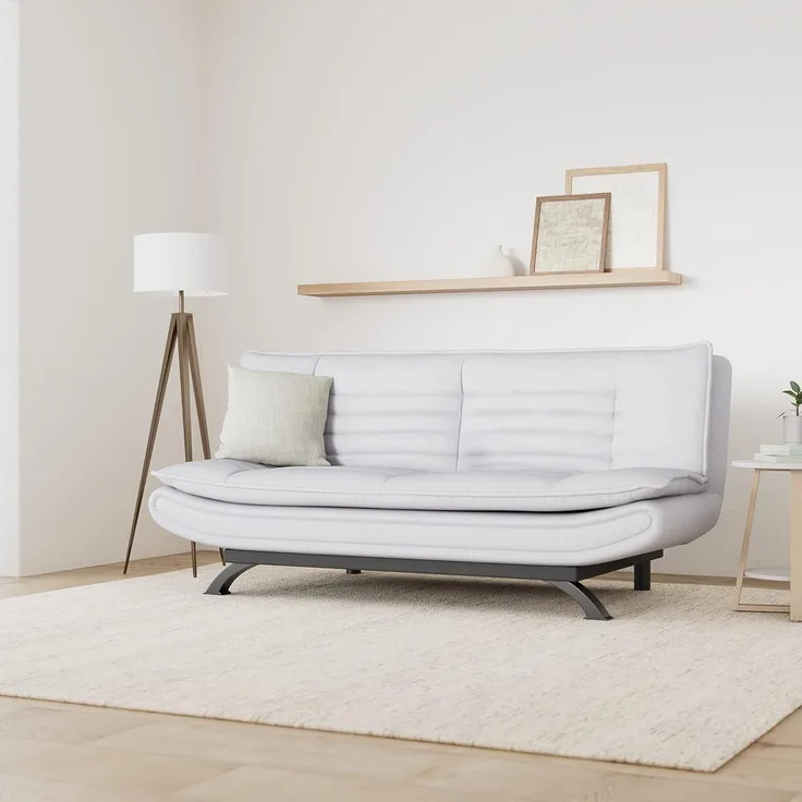 Actona 'FAITH' Schlafsofa, 196 x 91 x 98 cm, Hellgrau