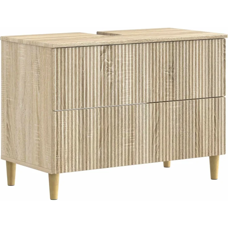 vidaXL 2-teiliges Badezimmer Schrank Set ARNHEM Sonoma-Eiche 3417686 – Bild 2
