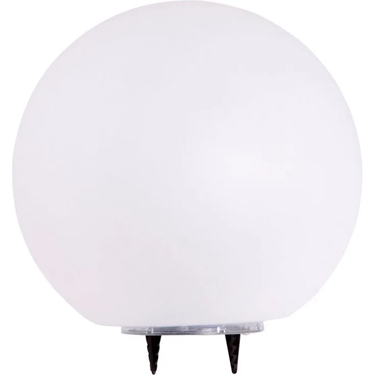 Heitronic Nr. 35419-HE Outdoor LED Solarkugel Boule weiß 20cm IP44 4000K