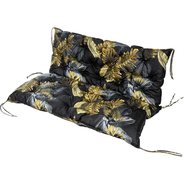 TexDeko® Garden Palettenauflage 120x60 cm mit Rückenlehne wasserabweisend UV - beständig Premium Sitzkissen gesteppt für Europaletten Palettenkissen Palettenpolster (Blume) – Bild 1