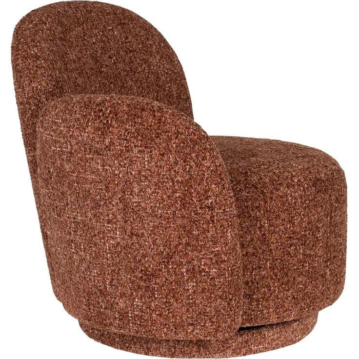 DutchBone Loungesessel Rose in Bordeaux-Rot, drehbar und gemütlich 76x74x76 cm – Bild 5