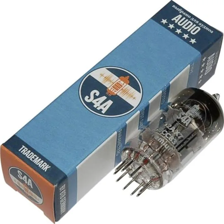 No Name ECC83 S4A Premium Elektronenröhre, selektierte Doppeltriode für Audio & Studio, Noval Sockel, 1 Stück