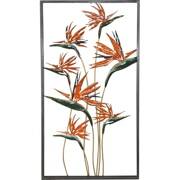 Wanddekoration "Strelizie" schwarz 91 cm