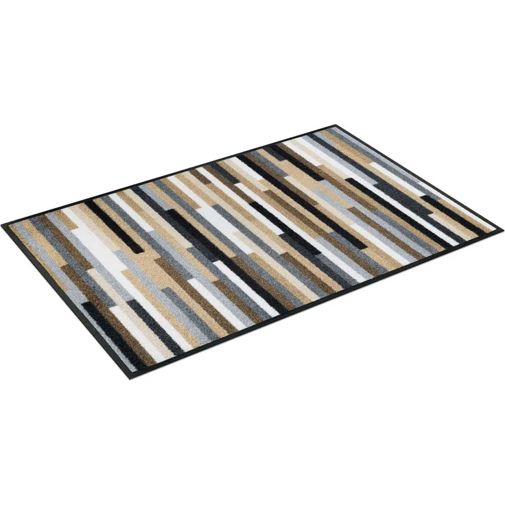 wash+dry by Kleen-Tex Teppich Mikado Stripes, rechteckig, Höhe: 7 mm, modernes Streifen Design, rutschhemmend, waschbar – Bild 1
