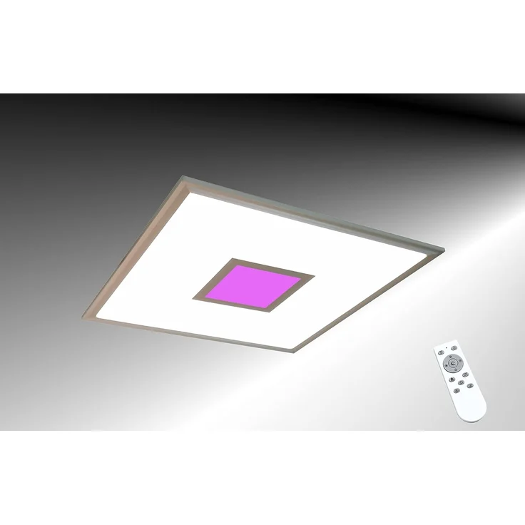 TRANGO LED Panel, 3027 LED Deckenlampe 24 Watt LED Modul - 2400 Lumen *MO* stufenlos dimmbar & Lichtfarbe steuerbar mit Fernbedienung von 3000K-6000K & integrierter RGB Farbwechsel Ambiente Beleuchtung, Deckenleuchte, Wandlampe, Deckenpanel, Wohnzimmer... – Bild 5