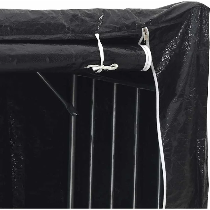 vidaXL Brennholzregal mit Regenschutz 100,5x40,5x110,5 cm 4104936 – Bild 10