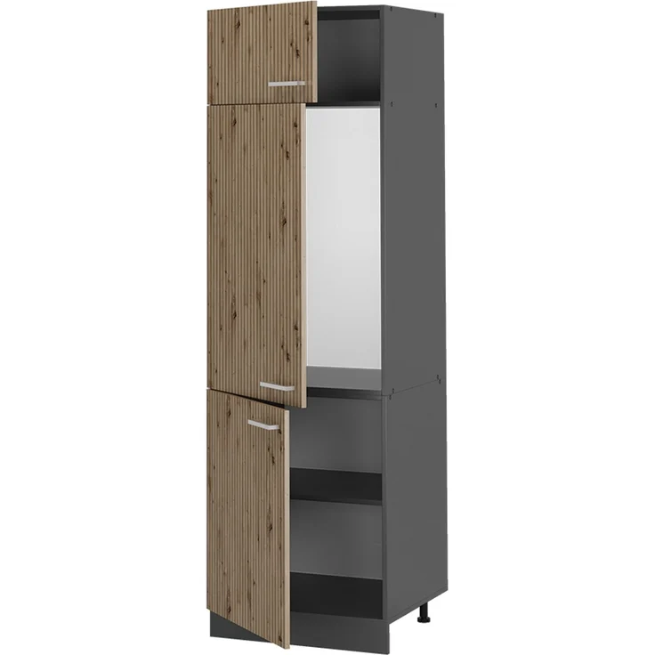 Kühlumbauschrank R-Line Artisan-Eiche 60 cm Vicco – Bild 4