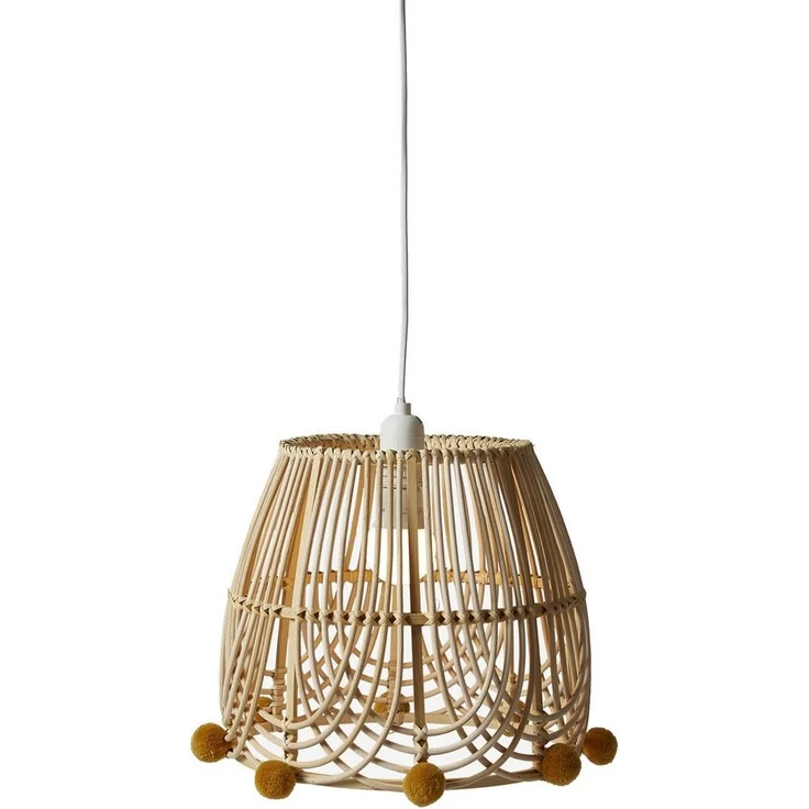 vertbaudet Lampenschirm Kinderzimmer Lampenschirm aus Rattan BOHO – Bild 1