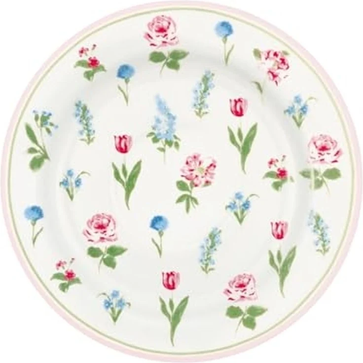 Greengate Teller 15 cm Agnes white – Bild 1