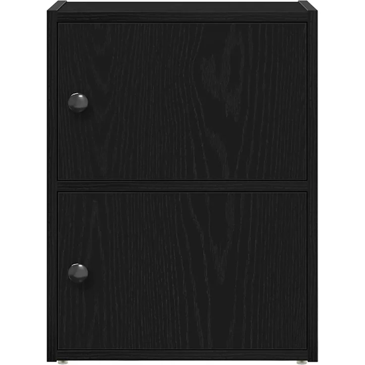 vidaXL Bücherregal, Holzwerkstoff Schwarz Eichen-Optik, 40 x 24 x 52 cm – Bild 3