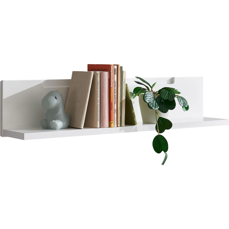 Wandboard >Spice< in Weiß / Weiß Hochglanz - 90x19x17 (BxHxT) – Bild 3