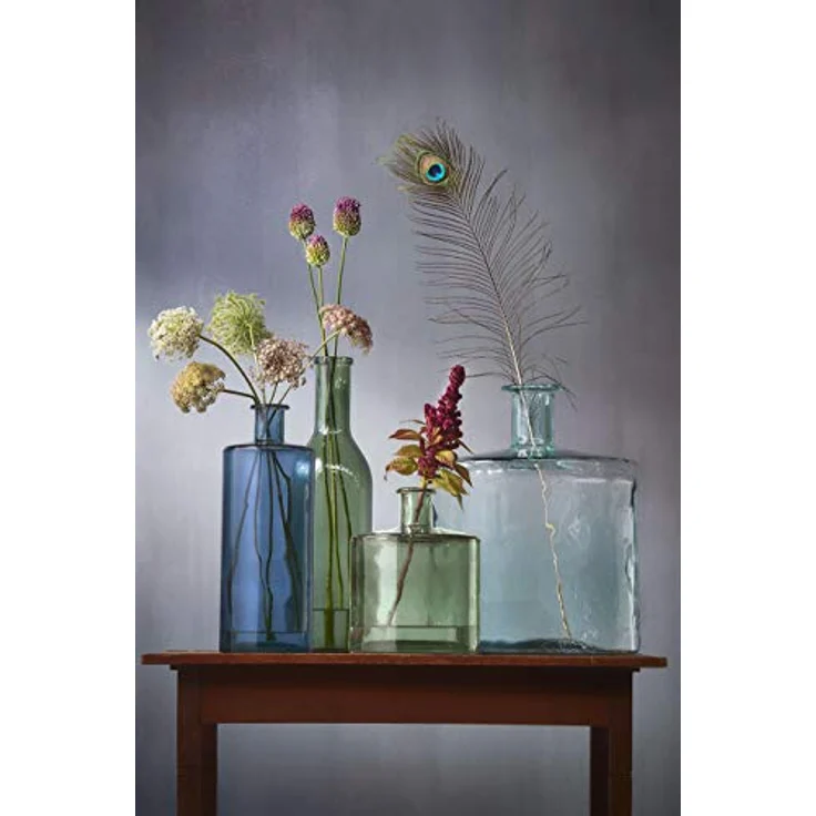 Mica Decorations Glasflasche Guan, H26 x Ø21 cm, recyceltes Glas, ideal für Zweige und Trockenblumen – Bild 2
