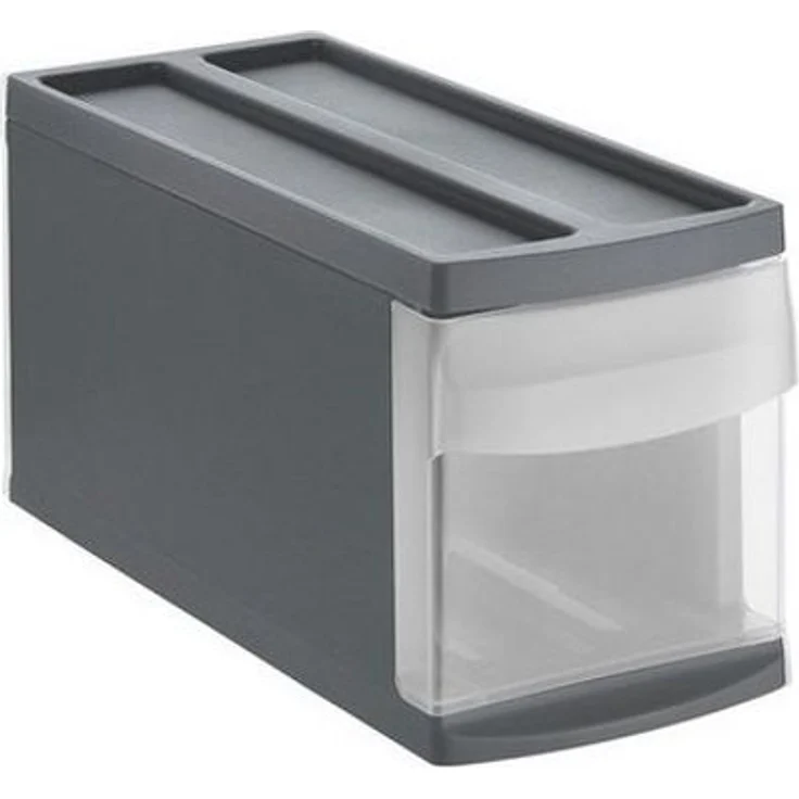 Rotho Schubladenbox Mono Systemix Slim 1 Schub anthrazit – Bild 1