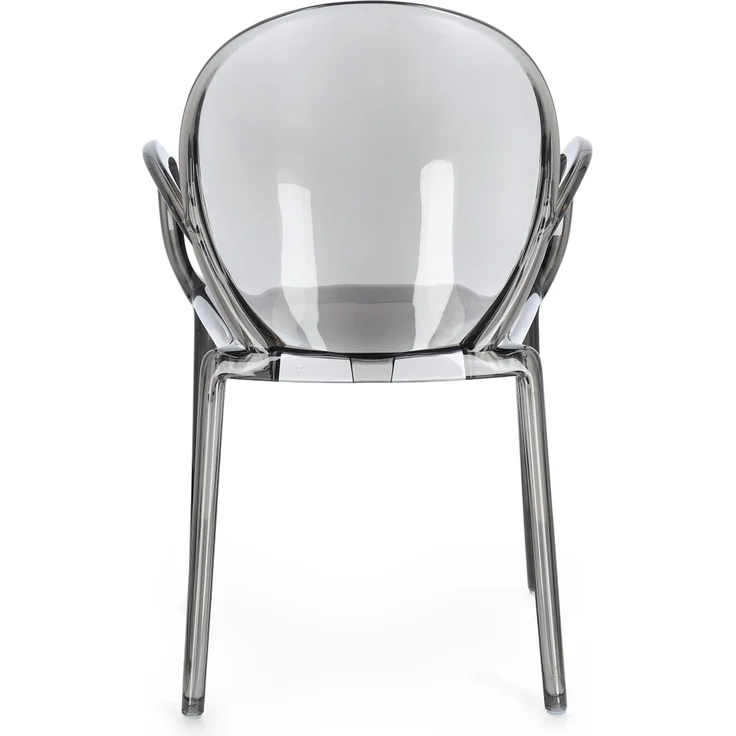Gartenstuhl Camilla 4er-Set Kunststoff, modern stapelbar, mit Armlehne, grau, für innen und außen – Bild 7
