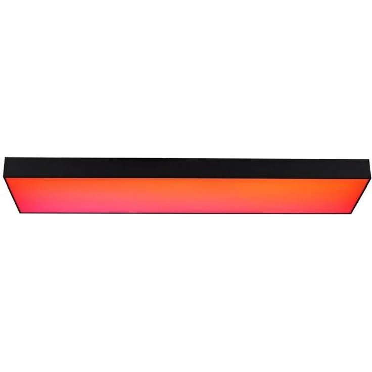 Lucande Deckenleuchten Leicy, LED, Metall, Schwarz Farbwechsel RGB + weiß IP20 mit Fernbedienung, 1 x 27 W LED + 1 x 4 W RGB, Farbwechsel RGB + weiß – Bild 2