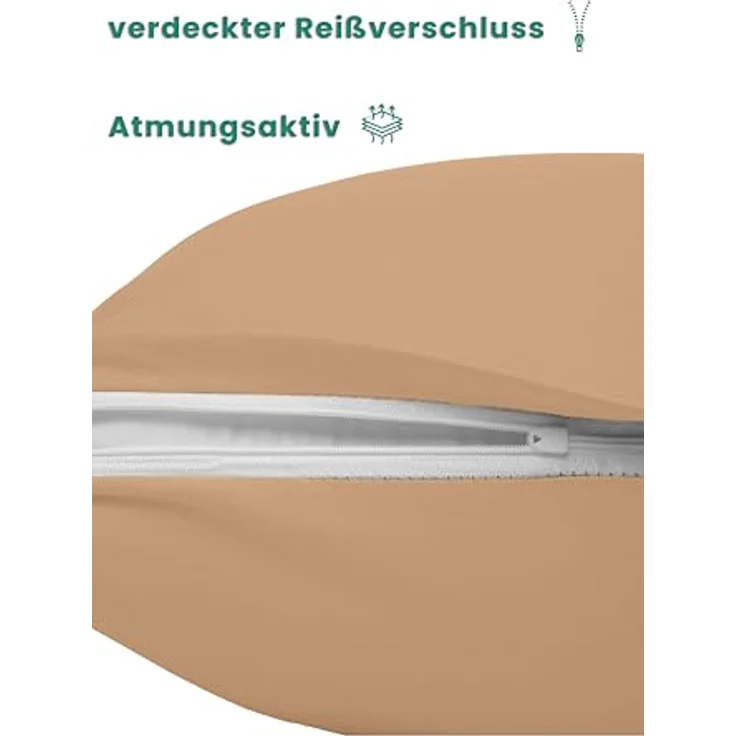 livessa Seitenschläferkissen mit bezug 40x145 cm - Schwangersschaftskissen - Schlafkissen, Kissen mit Bezug, Seitenschläferkissen : 100% Mikrofaser, Kissenbezug: 100% Baumwolle, Stillkissen mit Kissenbezug – Bild 5