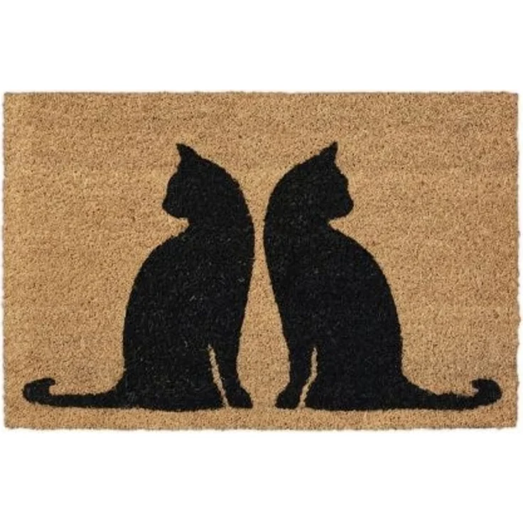 Relaxdays Kokos Fußmatte mit Katzenmotiv – Bild 8