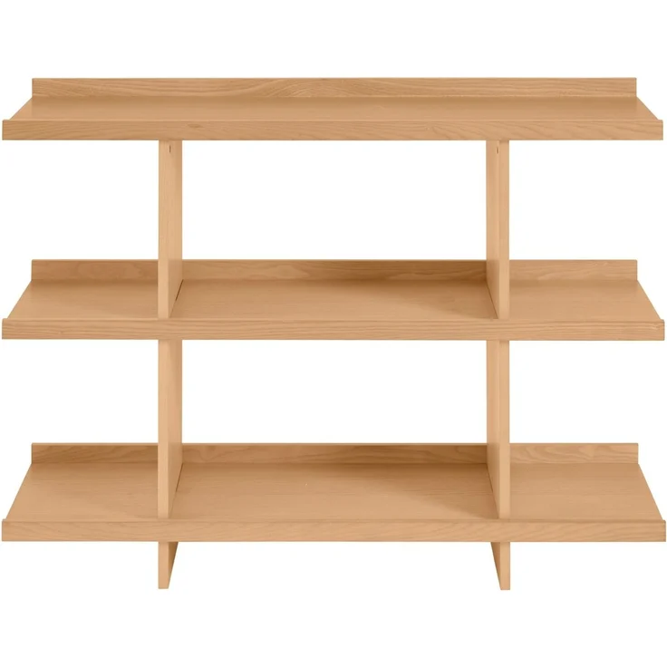 LeGer Home by Lena Gercke Ablageregal Clavira, massives Eschenholz, stabil, luftige Optik, Breite 120 cm – Bild 3